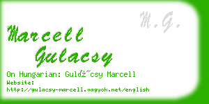 marcell gulacsy business card